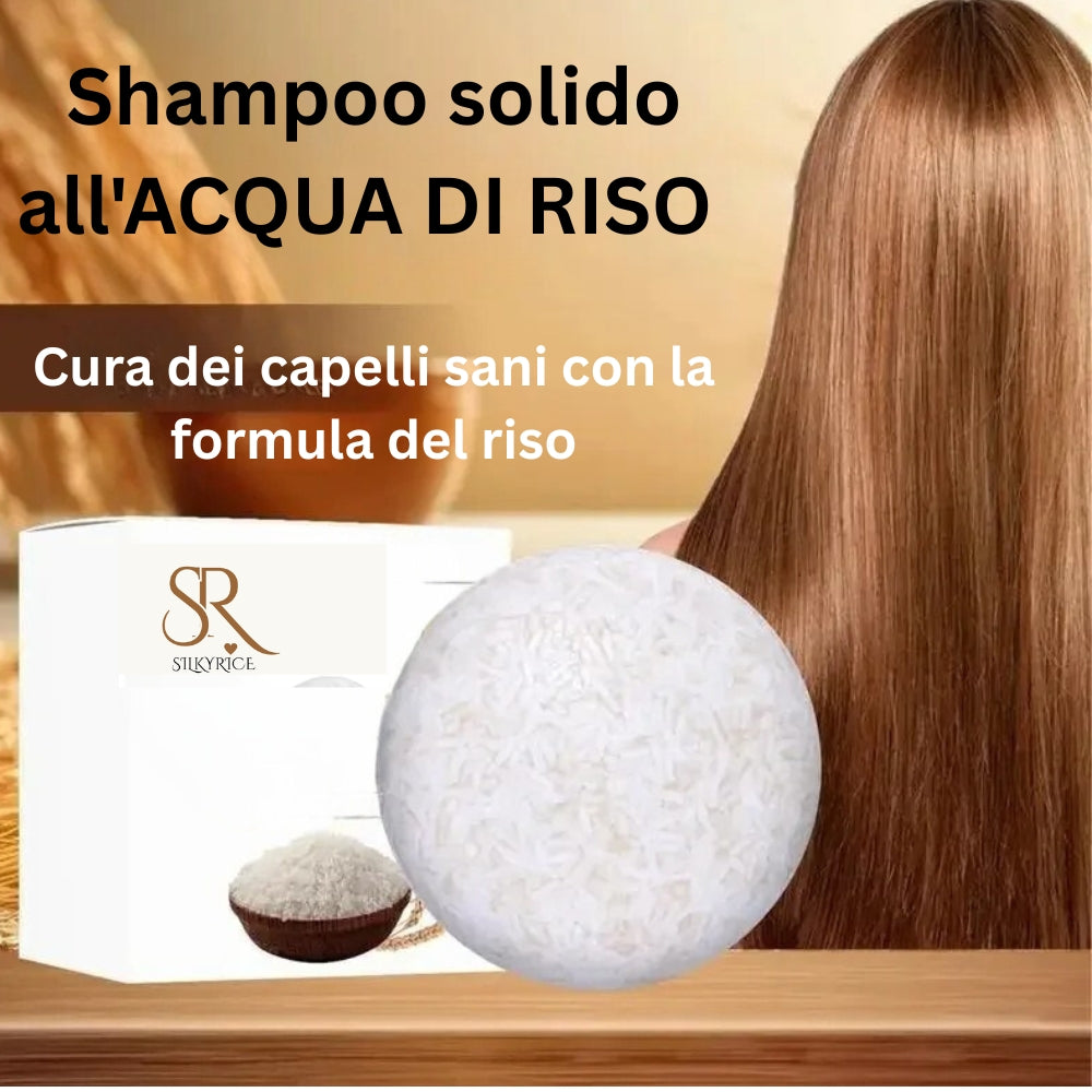 SilkyRice ™ - Sapone solido al riso anti-caduta dei cappelli