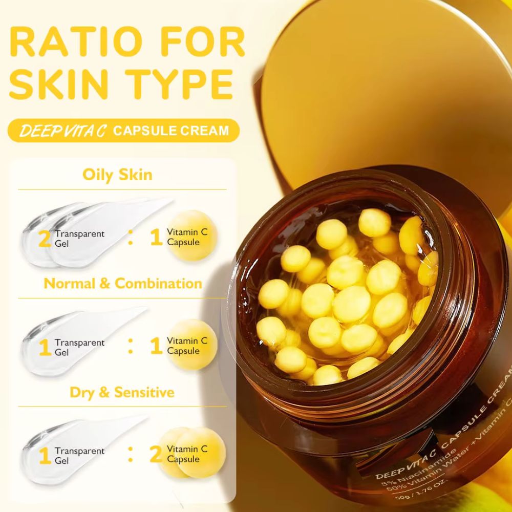 Crema Viso in Capsule alla Vitamina C - Effetto Lifting e Illuminante