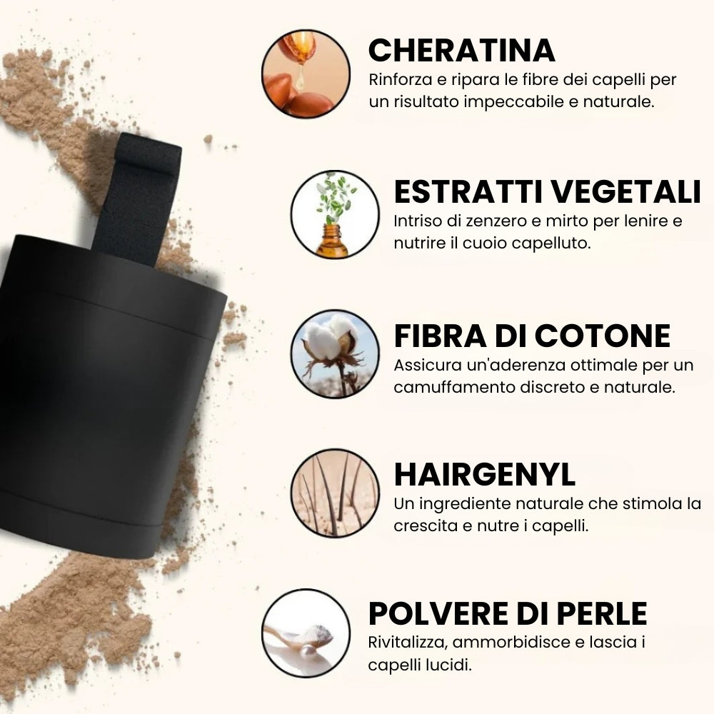 HairCover™ – Copertura immediata per calvizie e diradamento