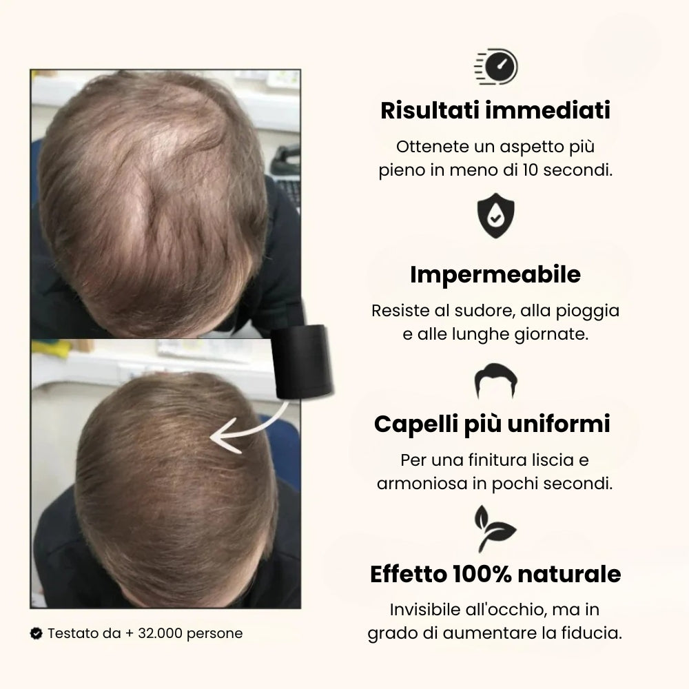 HairCover™ – Copertura immediata per calvizie e diradamento