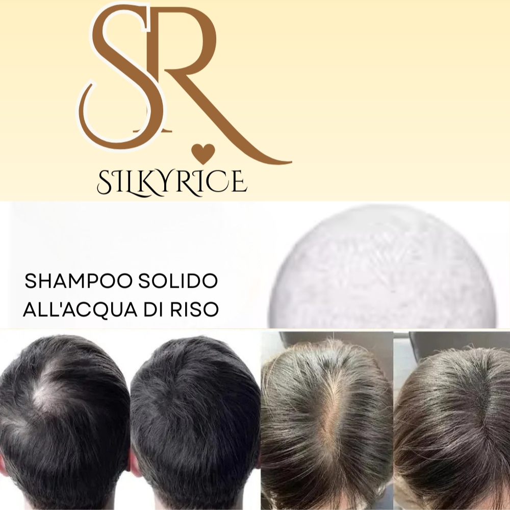 SilkyRice ™ - Sapone solido al riso anti-caduta dei cappelli