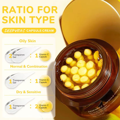 Crema Viso in Capsule alla Vitamina C - Effetto Lifting e Illuminante